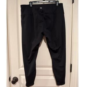 Women's Zelos Black fleece lined leggings XL
